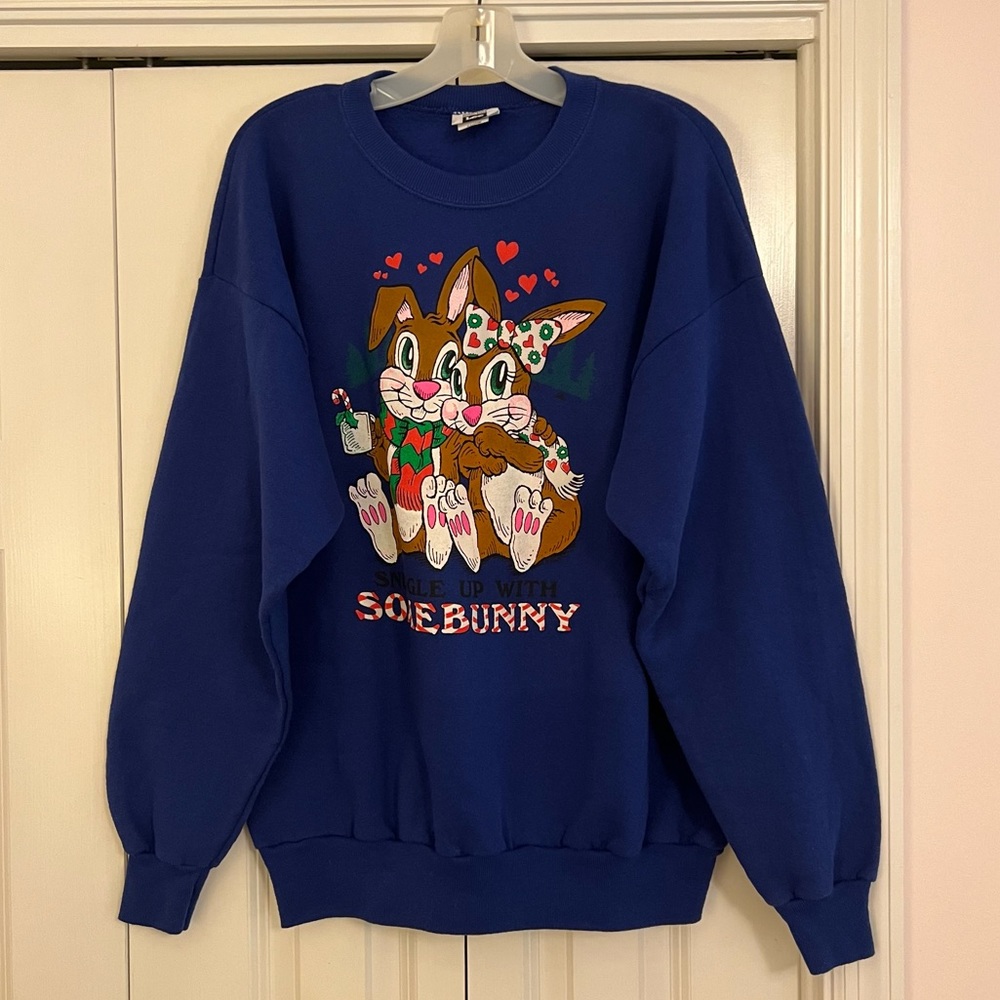 Vintage Lee "Snuggle Up With Somebunny" Sweatshirt